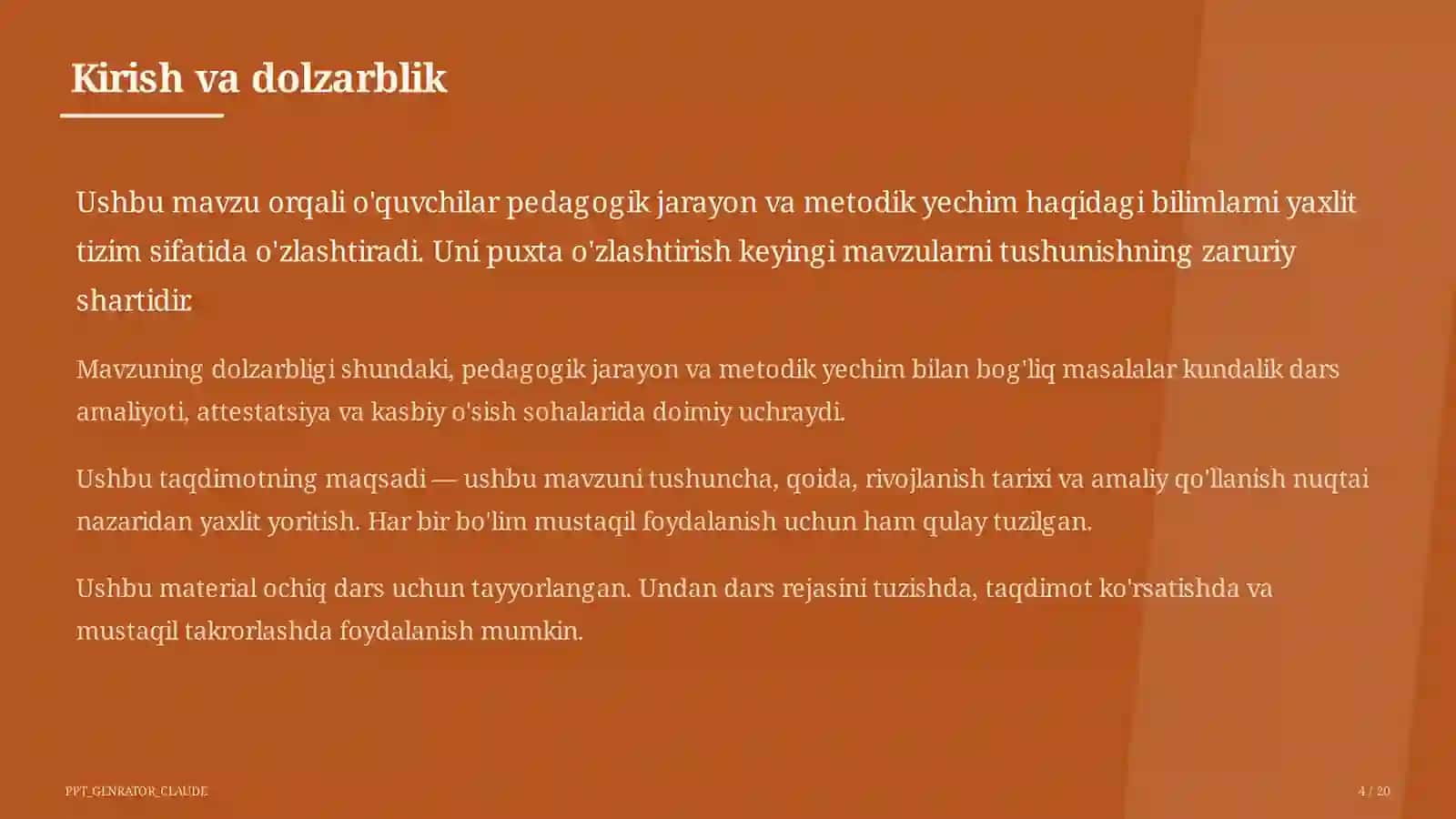 O'qituvchilarning Milliy sertifikatiga tayyorgarlik 4