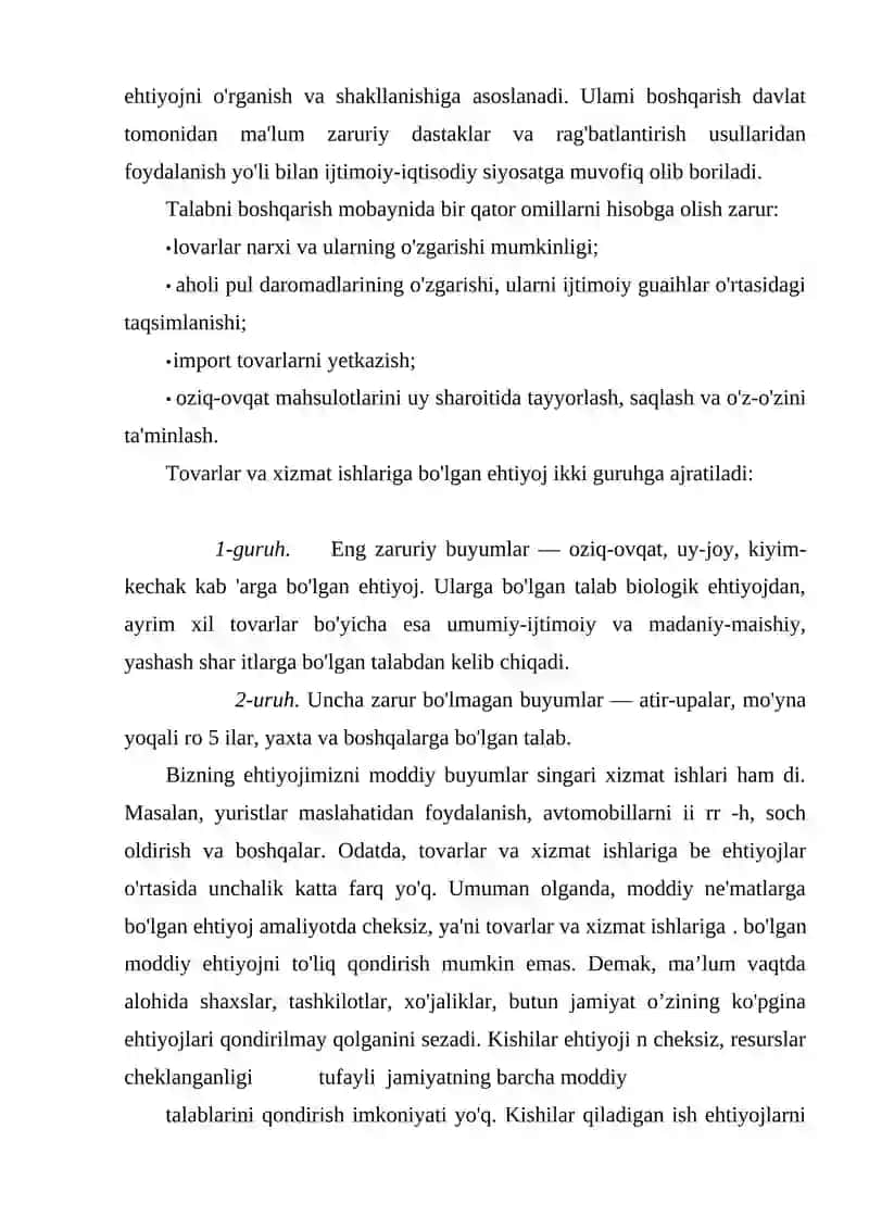 Talab va taklif - ishlab chiqarish faoliyatining asosi 4
