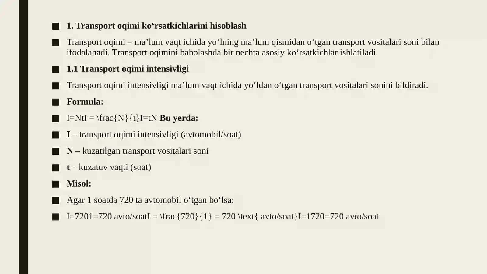 YO‘L SHAROITI VA HARAKAT XAVFSIZLIGI 4