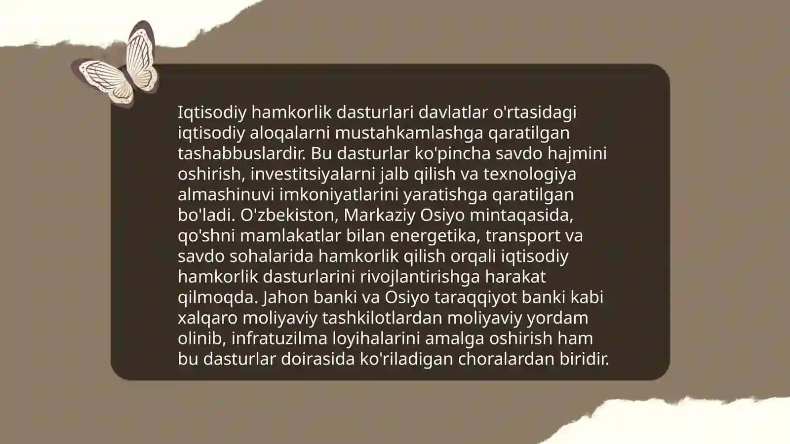 Oʻzbekiston va Xitoy Aloqalari 4