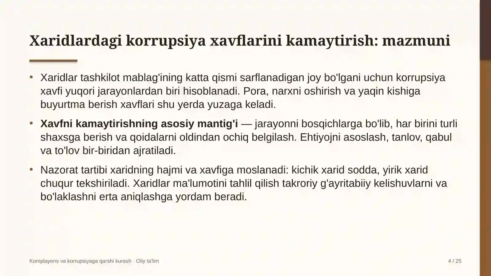 non mahsulotlari korxonalarida xaridlardagi korrupsiya xavflarini kamaytirish 8344 4