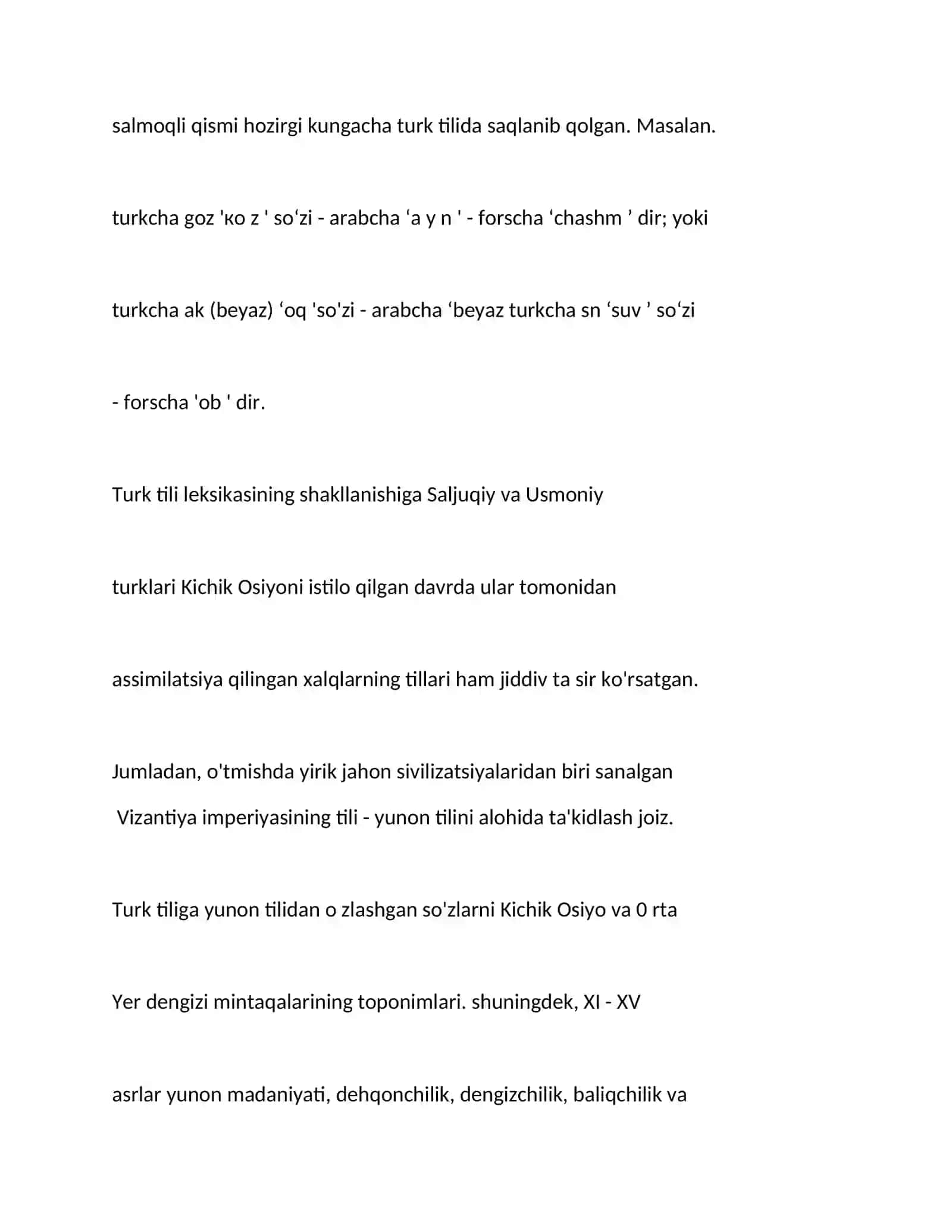 Turk tilining morfologik xususyatlari 4