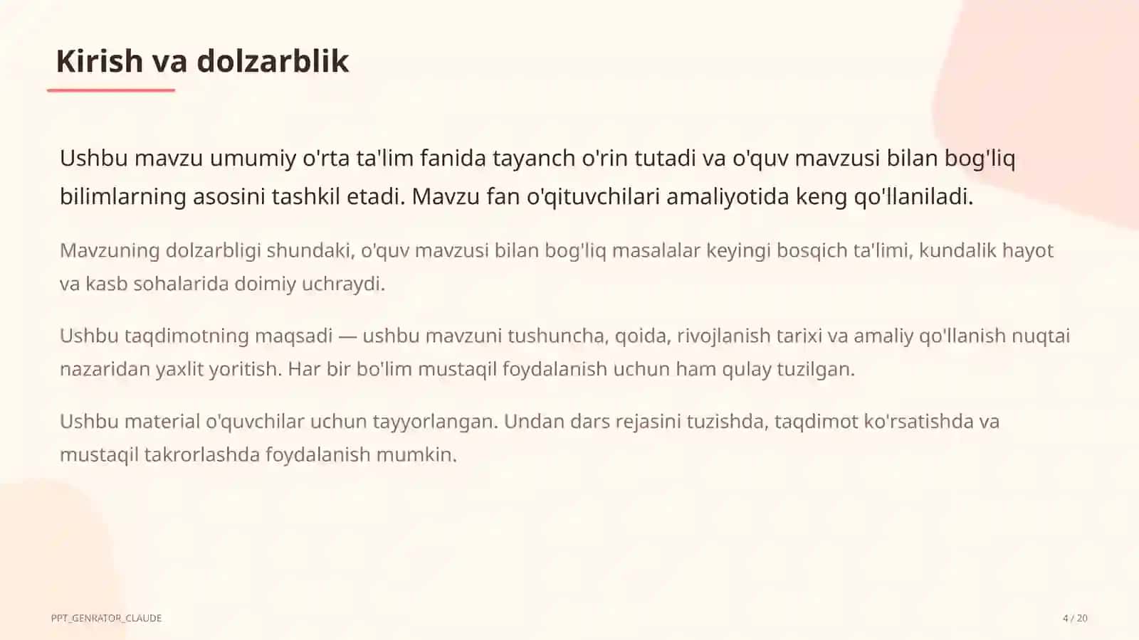 Loyihaga asoslangan ta'lim (PBL): boshlang'ich va yuqori sinflar uchun namunalar 4