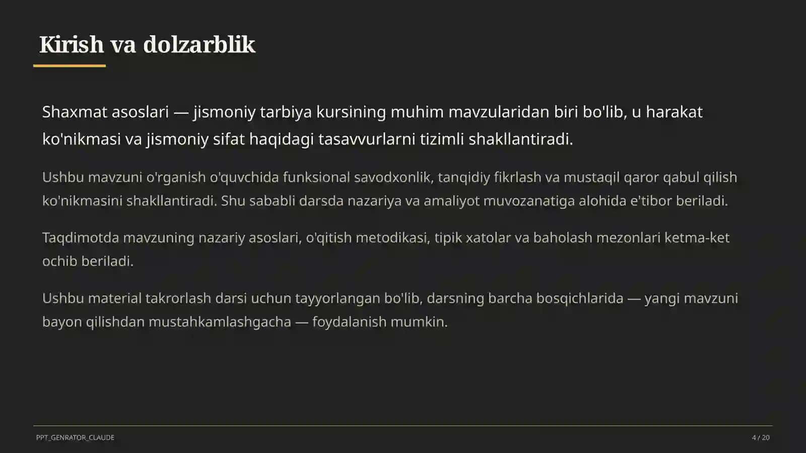 Shaxmat asoslari (4-sinf) 4
