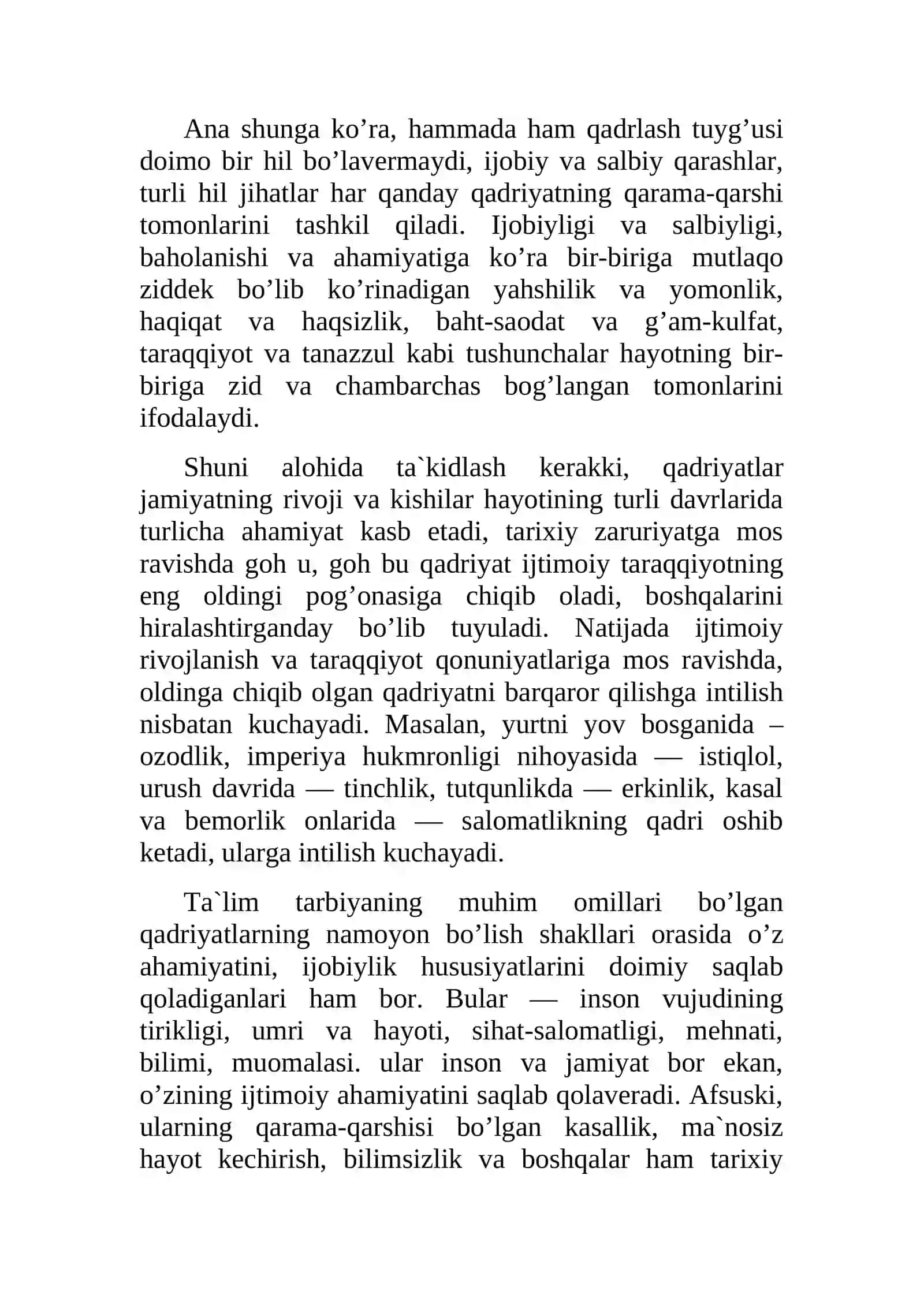 Qadriyatlar falsafasi 4