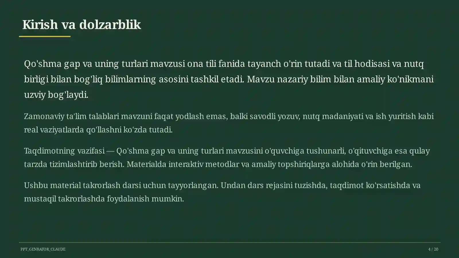 Qo'shma gap va uning turlari (9-sinf) 4