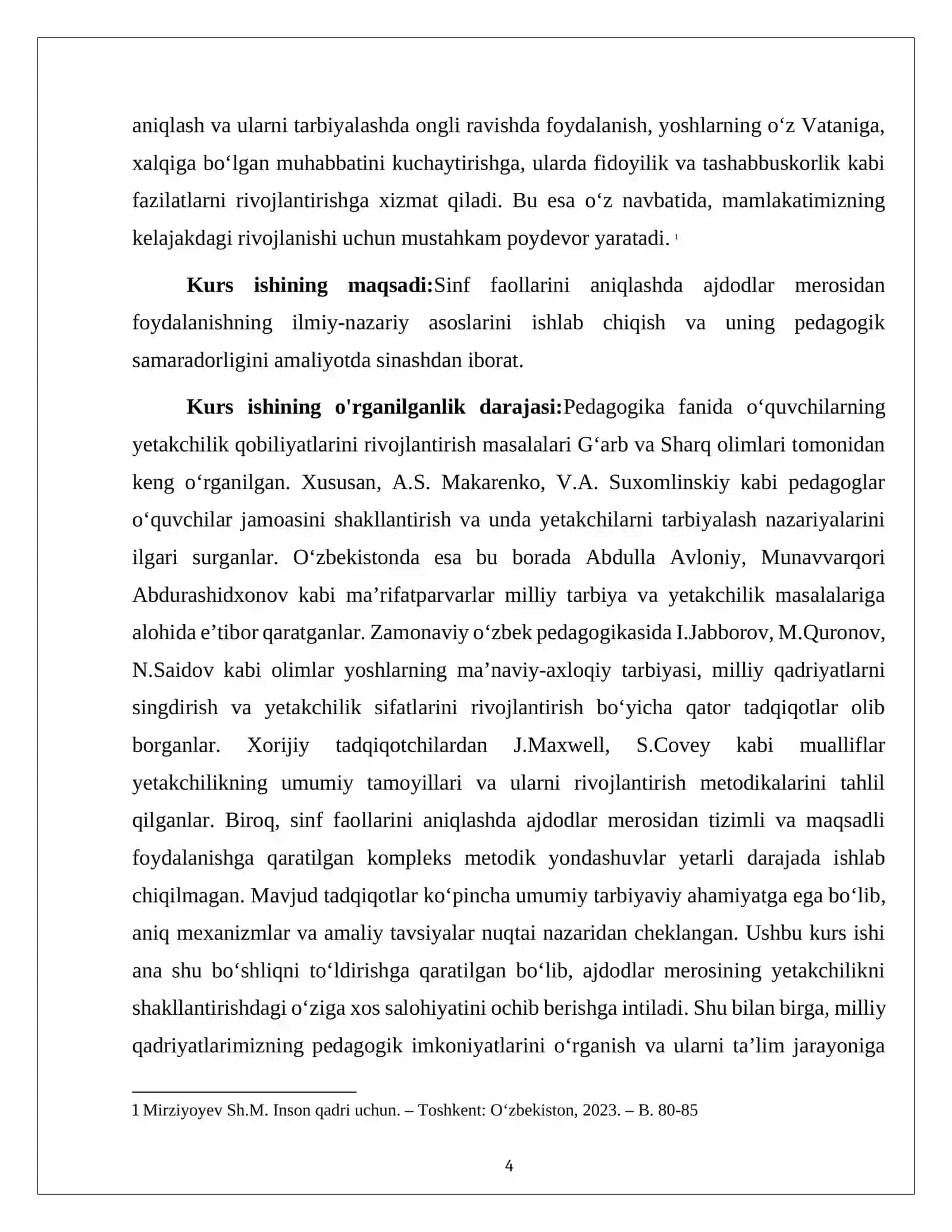 Sinf faollarini aniqlashda ajdodlar merosidan foydalanish metodikasi 4