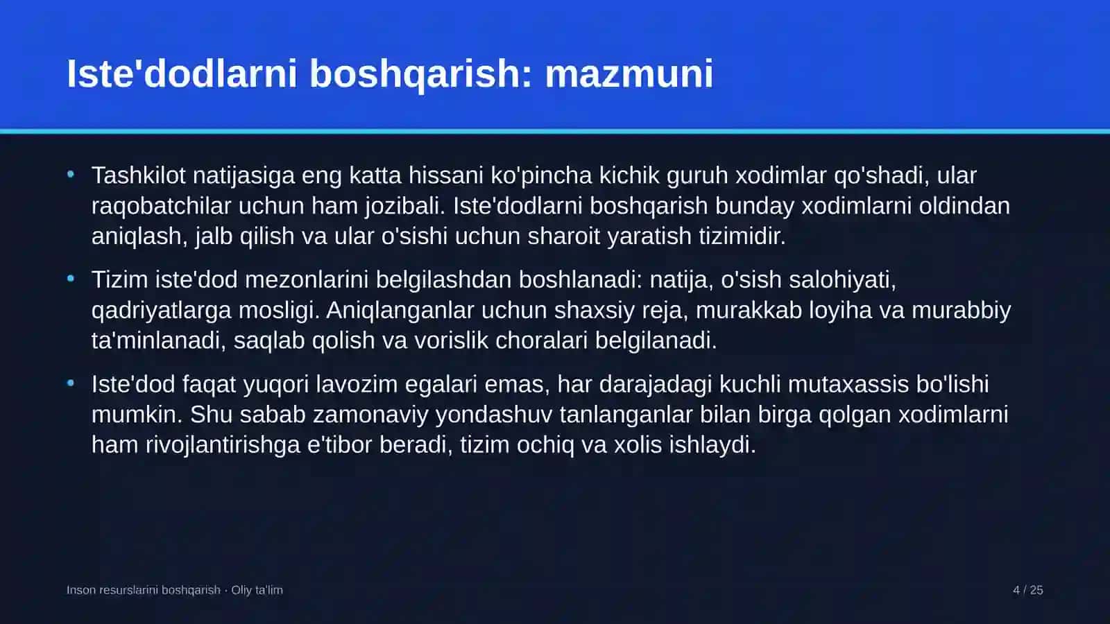 Bojsiz savdo do'konlarida iste'dodlarni boshqarish 4