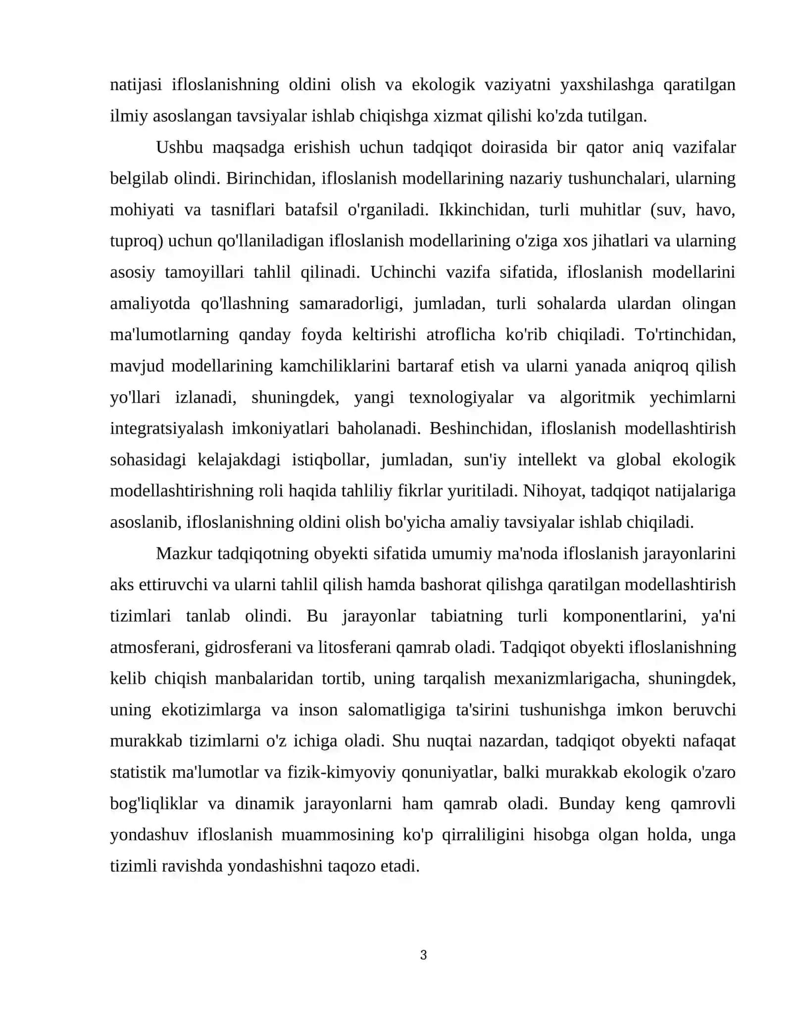Ifloslanish modeli 4
