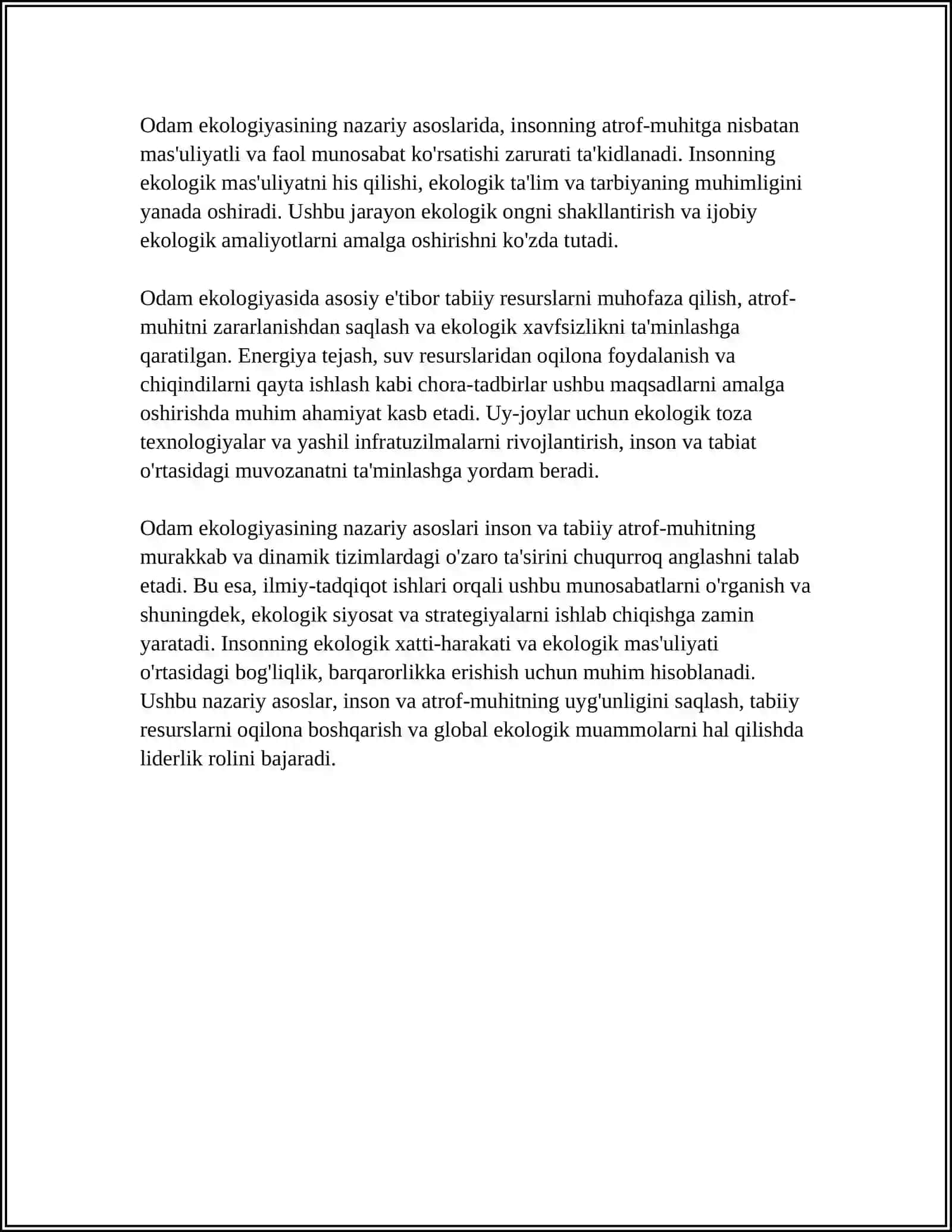 Odam Ekologiyasi 4