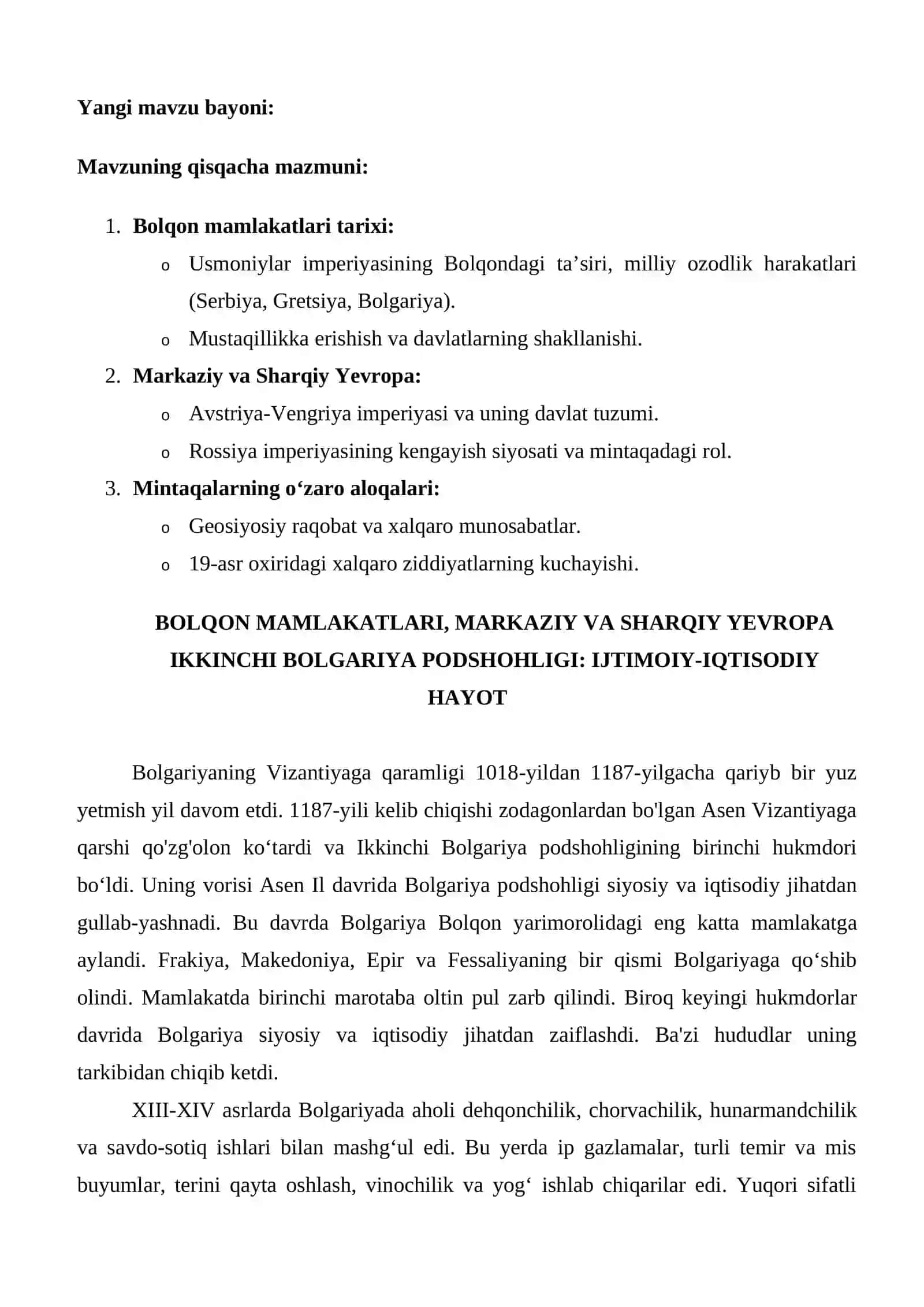 8-sinf Jahon tarixi bo‘yicha dars ishlanmasi 4