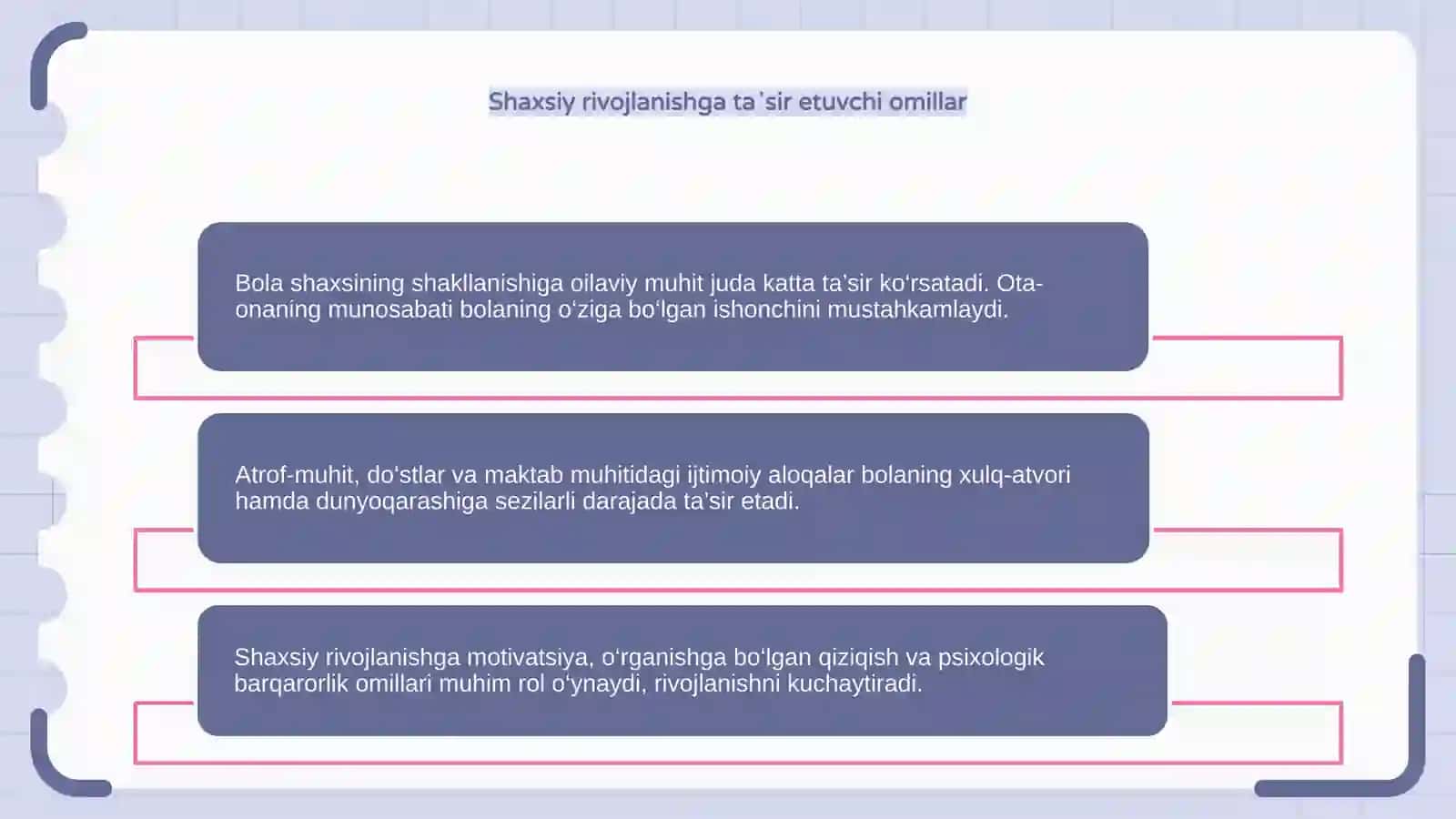 Bola shaxsining shakllanishi 4