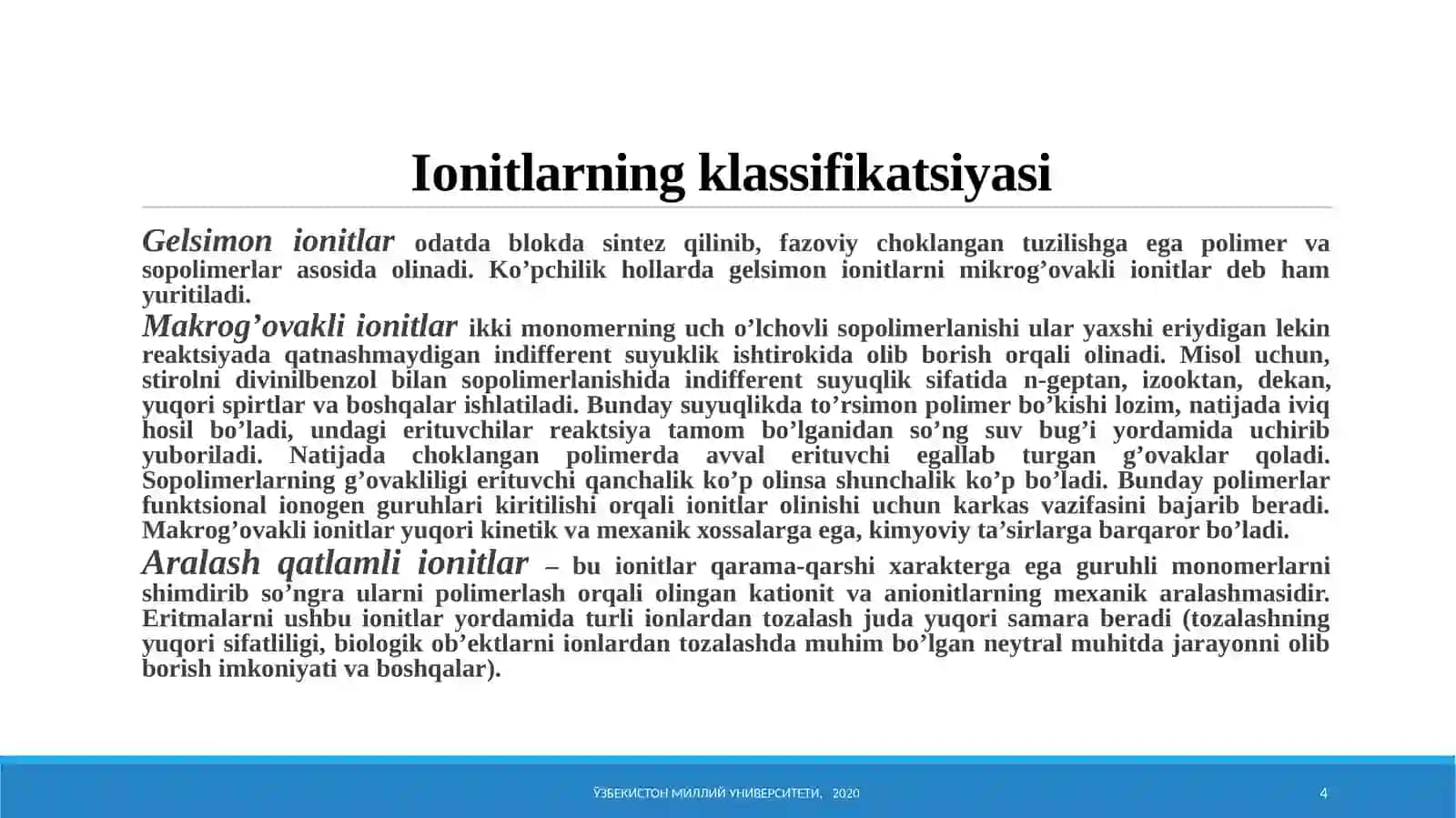 Kimyoviy faol polimerlar 4