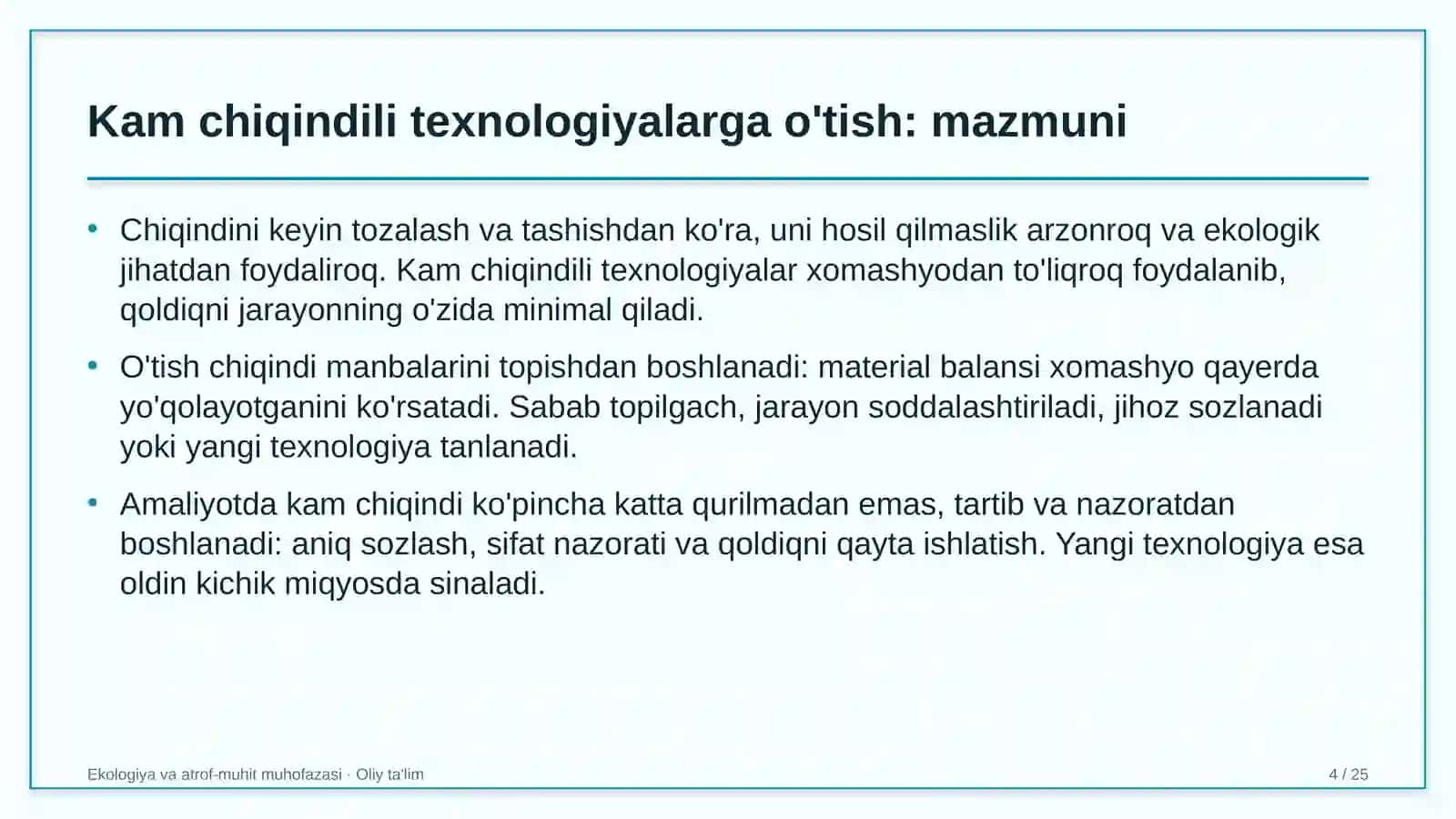 bolalar shifoxonalarida kam chiqindili texnologiyalarga o'tish 1398 4