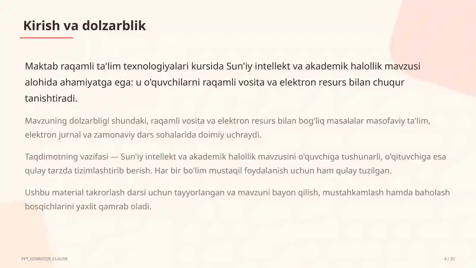 Sun'iy intellekt va akademik halollik 4