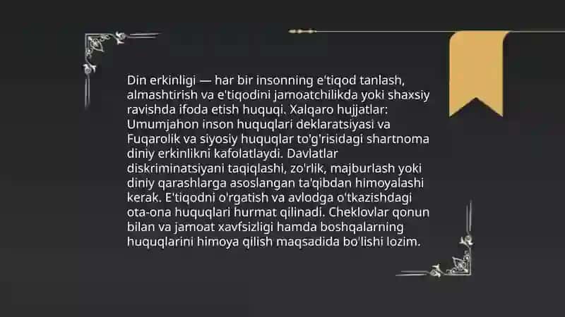 Din va hurfikrlilik 4