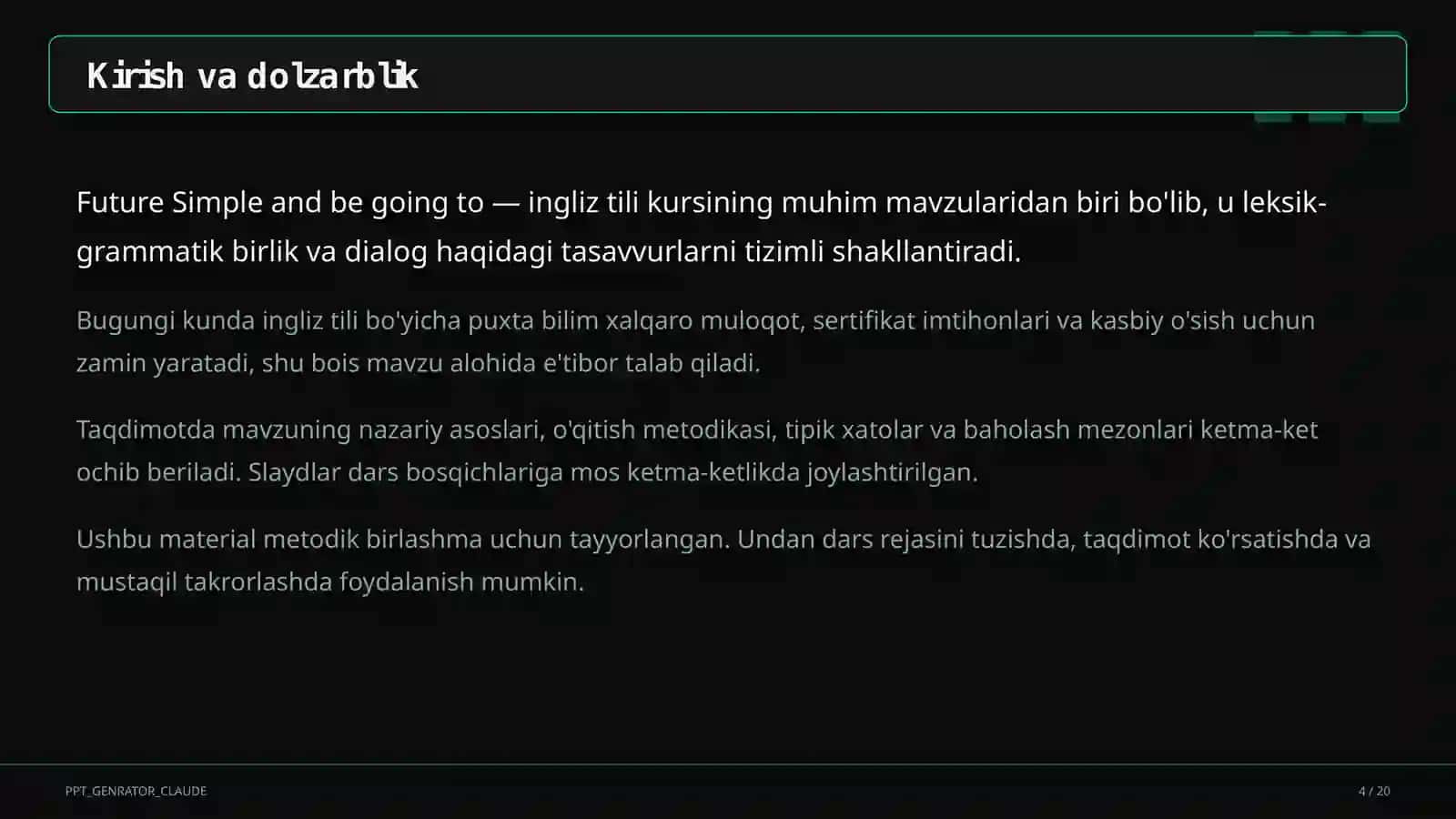 Ingliz tili (1-11) 4