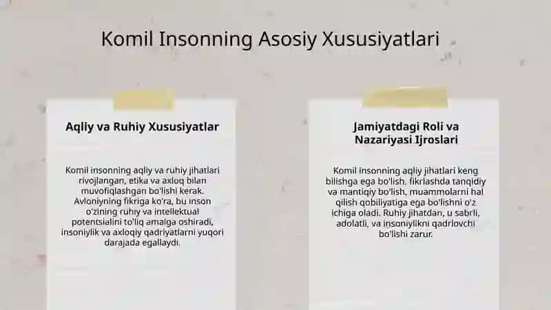 Komil Inson Tushunchasi 4