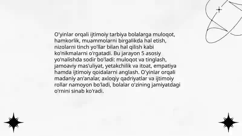 O'yinlar ijtimoiy faoliyat sifatida 4