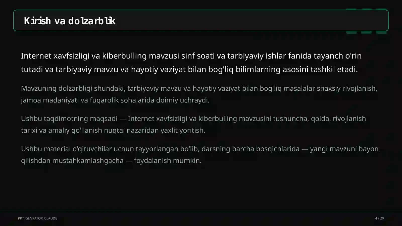Internet xavfsizligi va kiberbulling 4