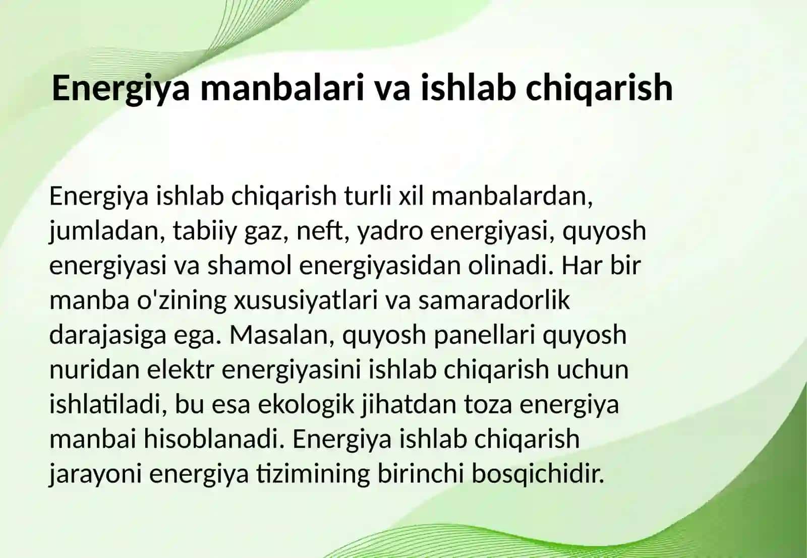 Energianing iste'mol tizimli sxemasi 4