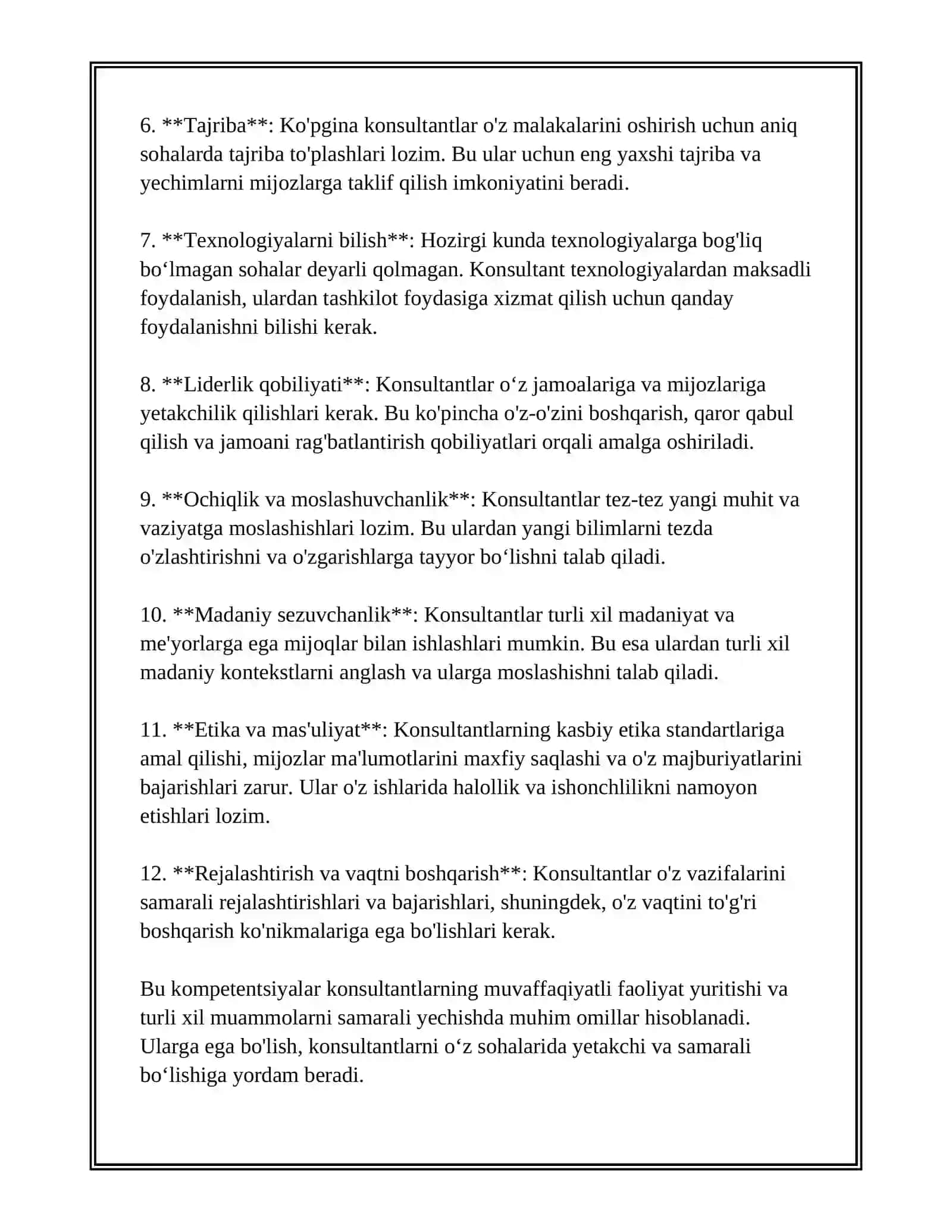 KONSULTANTNING KASBIY TAYYORGARLIGI 4