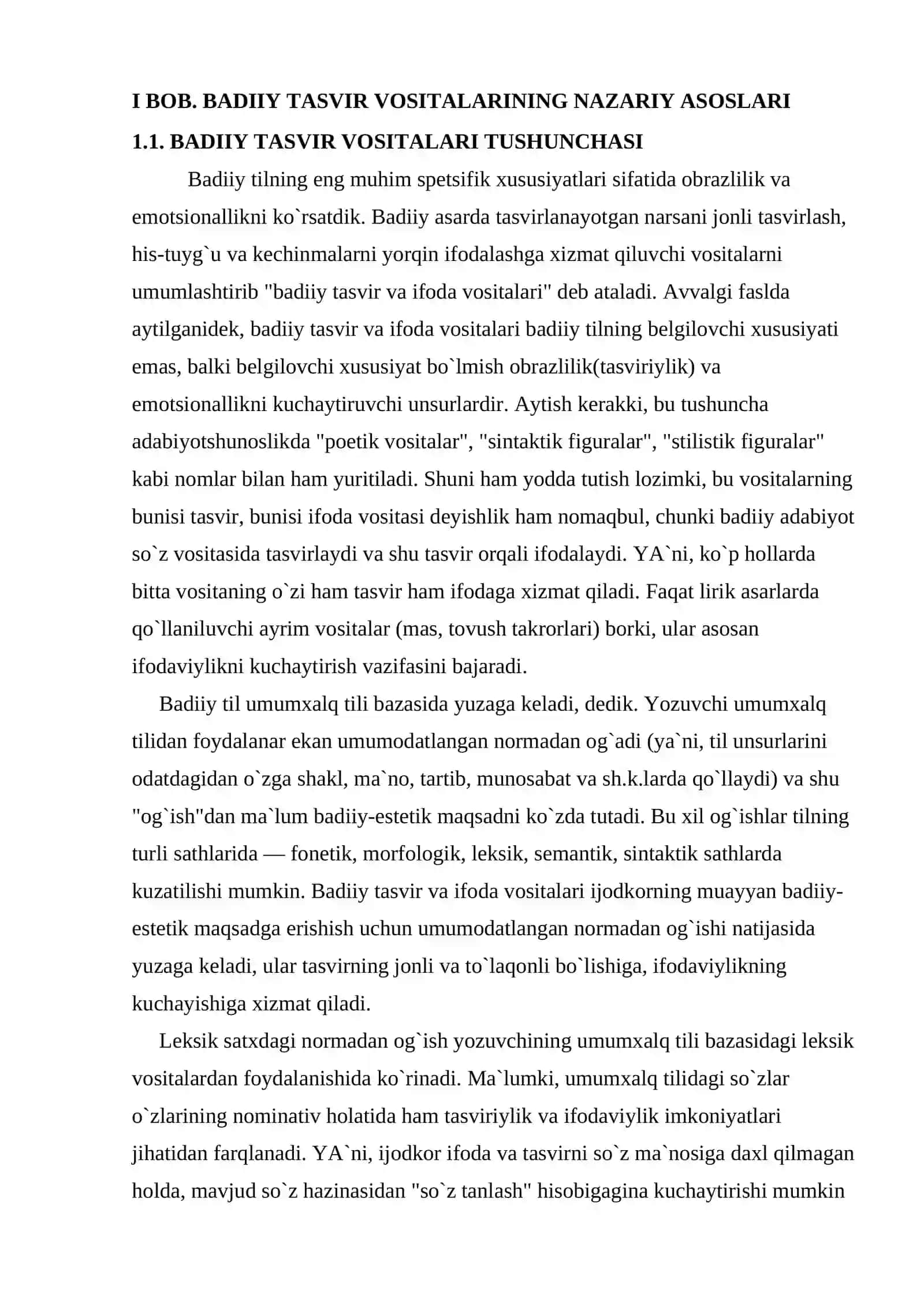 Adabiyotshunoslikka kirish va adabiyot nazariyasi fanidan kurs ishi 4