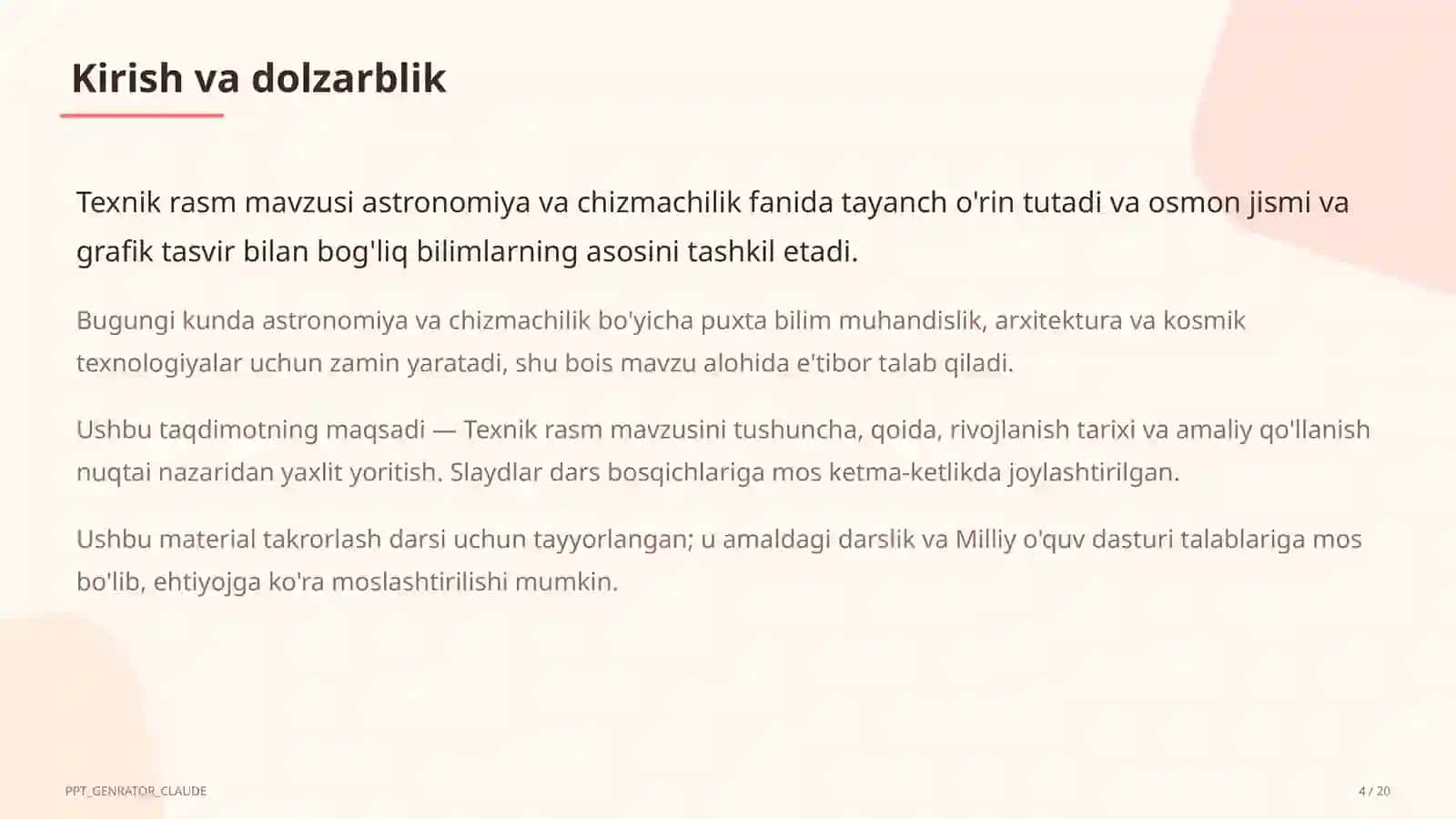 Texnik rasm (8-sinf) 4