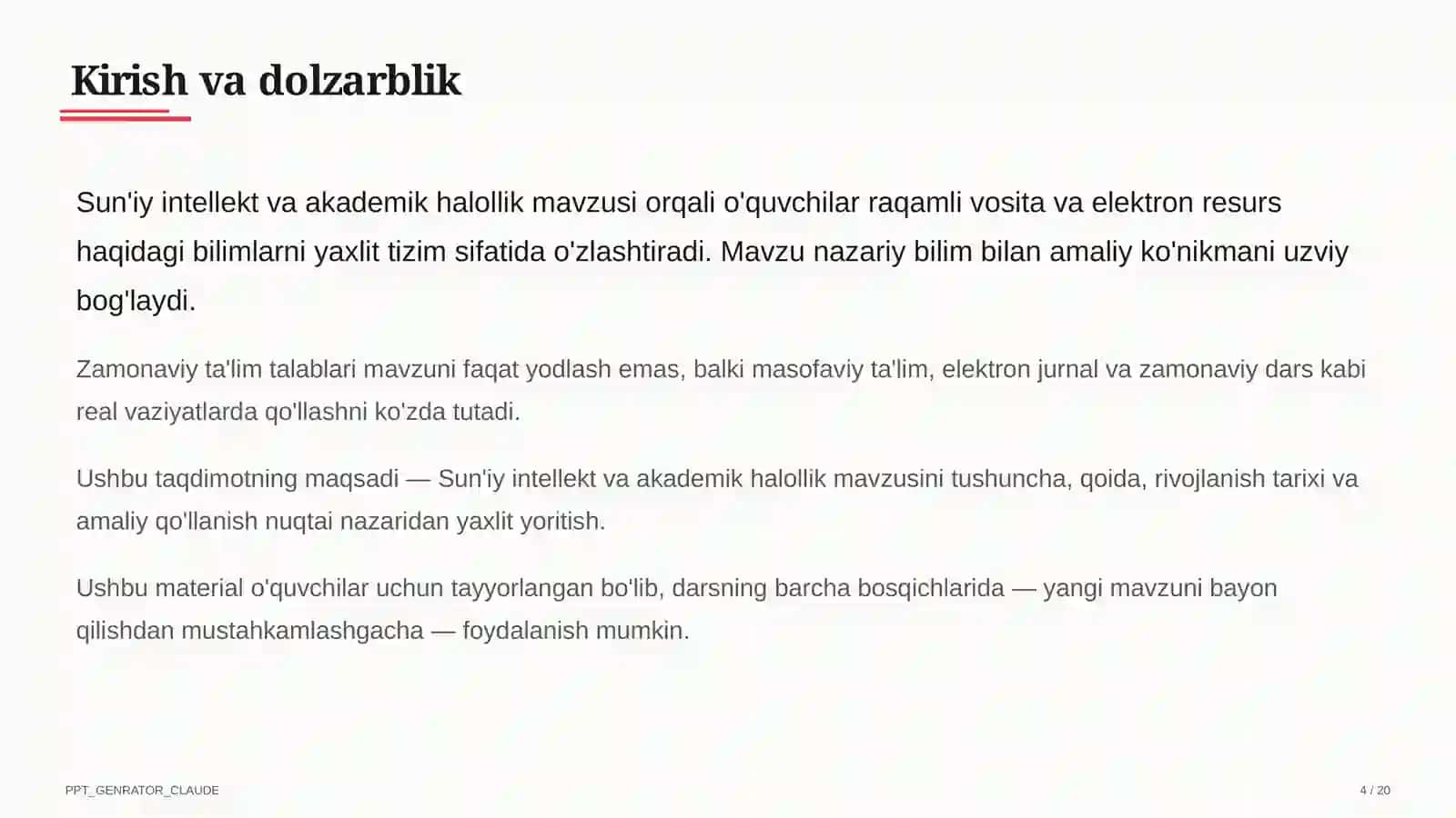 Sun'iy intellekt va akademik halollik 4