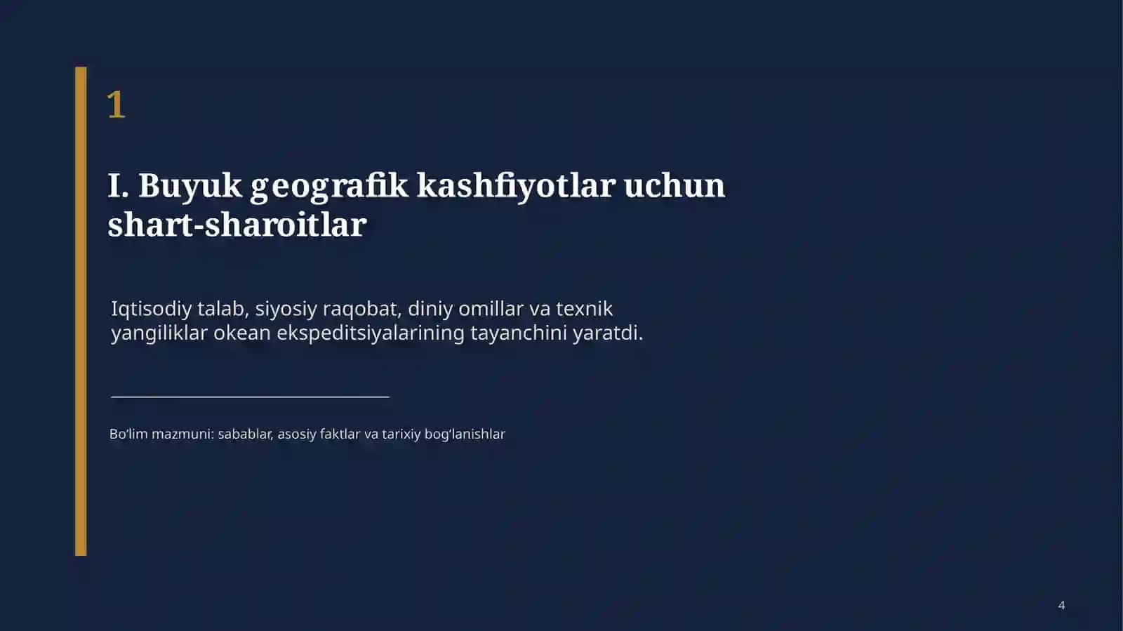 Buyuk geografik kashfiyotlar va mustamlaka tizimining shakllanishi 4