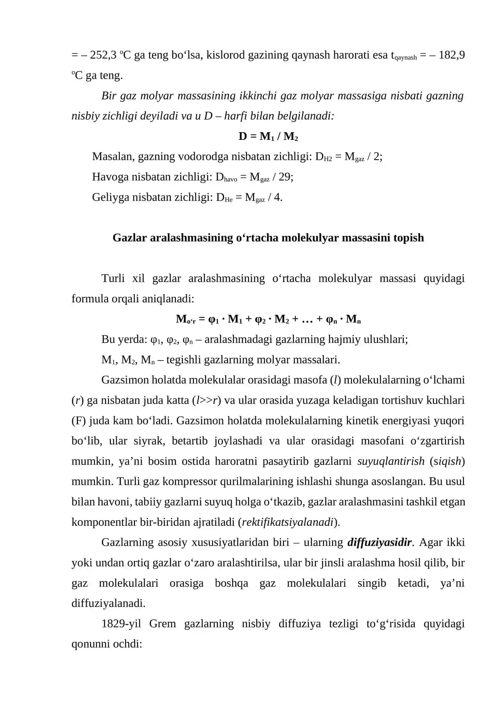 Gazlar va ularning xususiyatlari 4