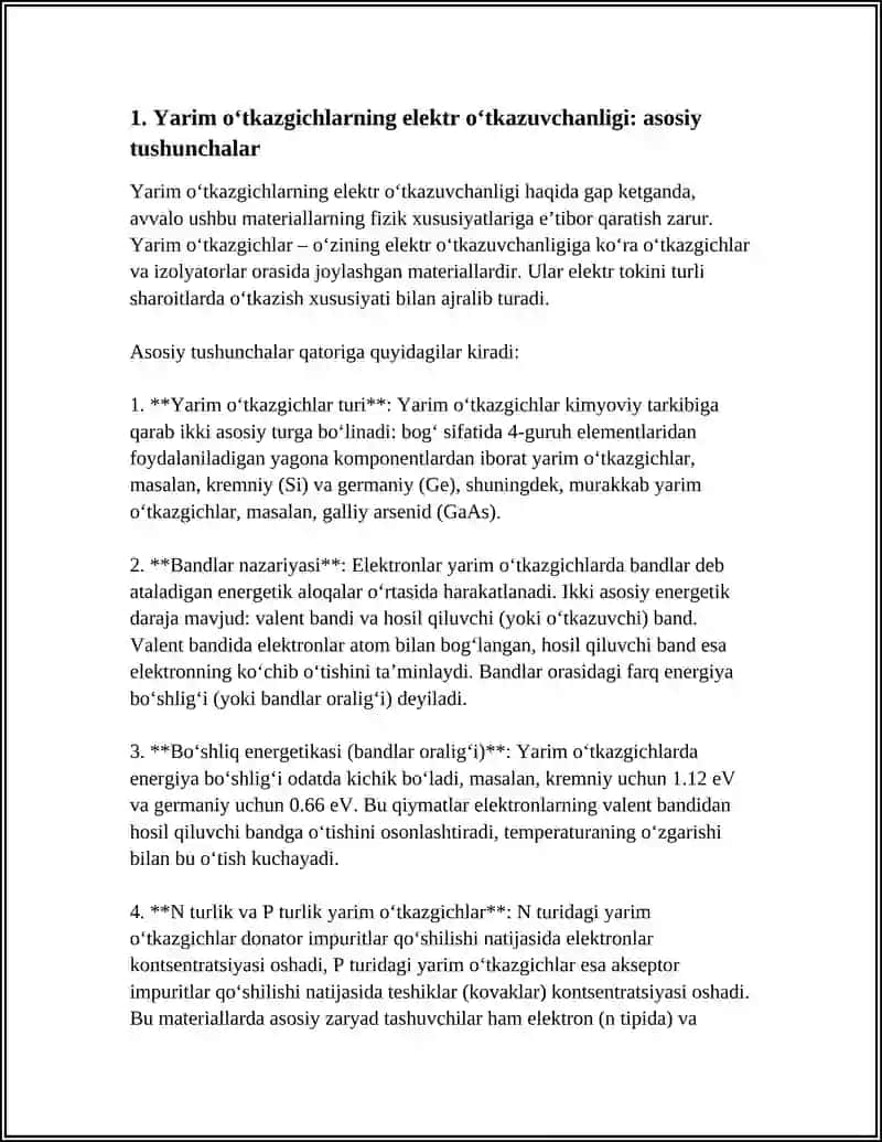 YARIM OTGAZGICHLARNING ELEKTR OTGAZUVCHANLIGI 4