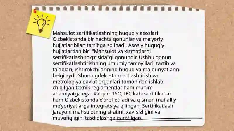 Mahsulotni sertifikatlash va uning korxona tashqi iqtisodiy faoliyati samaradorligiga ta'siri 4