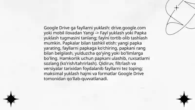 Google drive bilan ishlash 4
