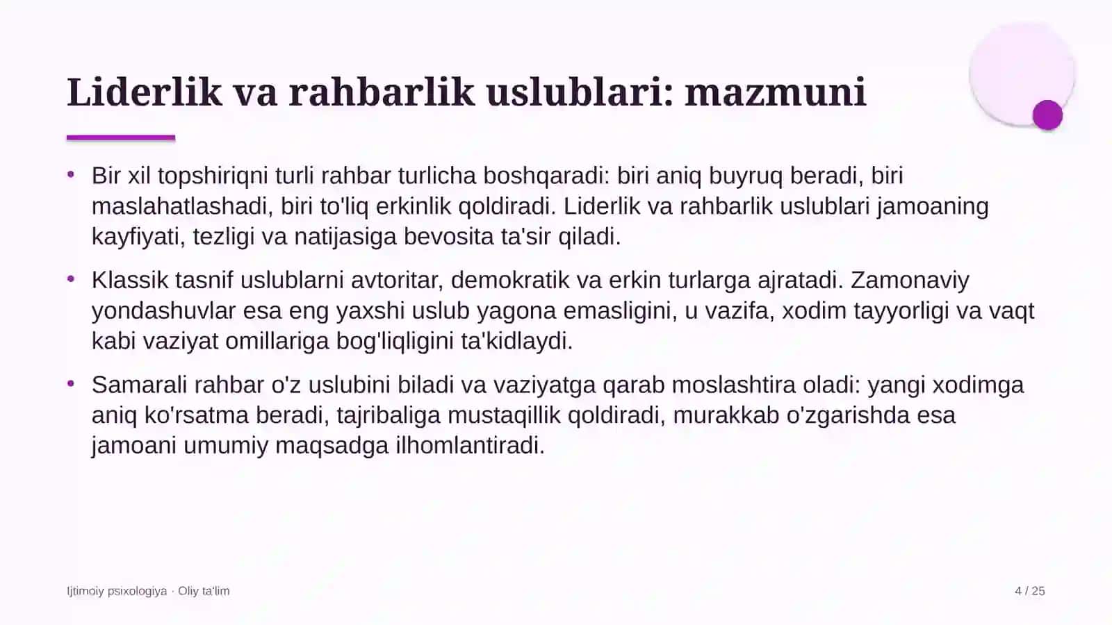 vagon depolarida liderlik va rahbarlik uslublari 4088 4