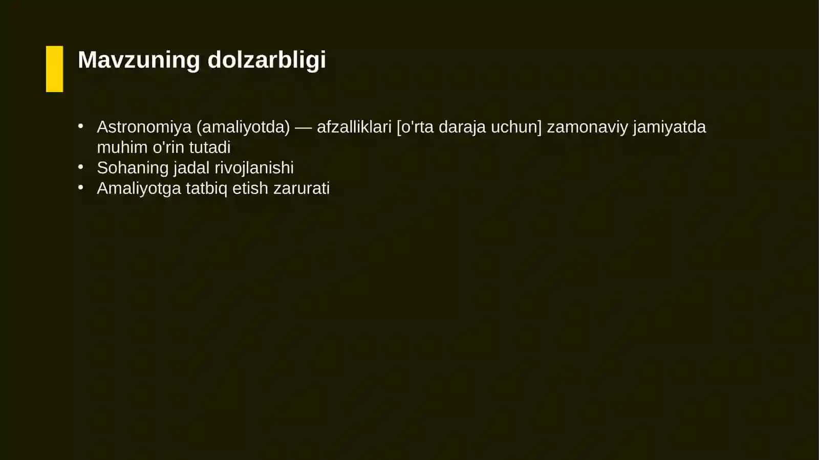 Astronomiya (amaliyotda) — afzalliklari [o'rta daraja uchun] 4