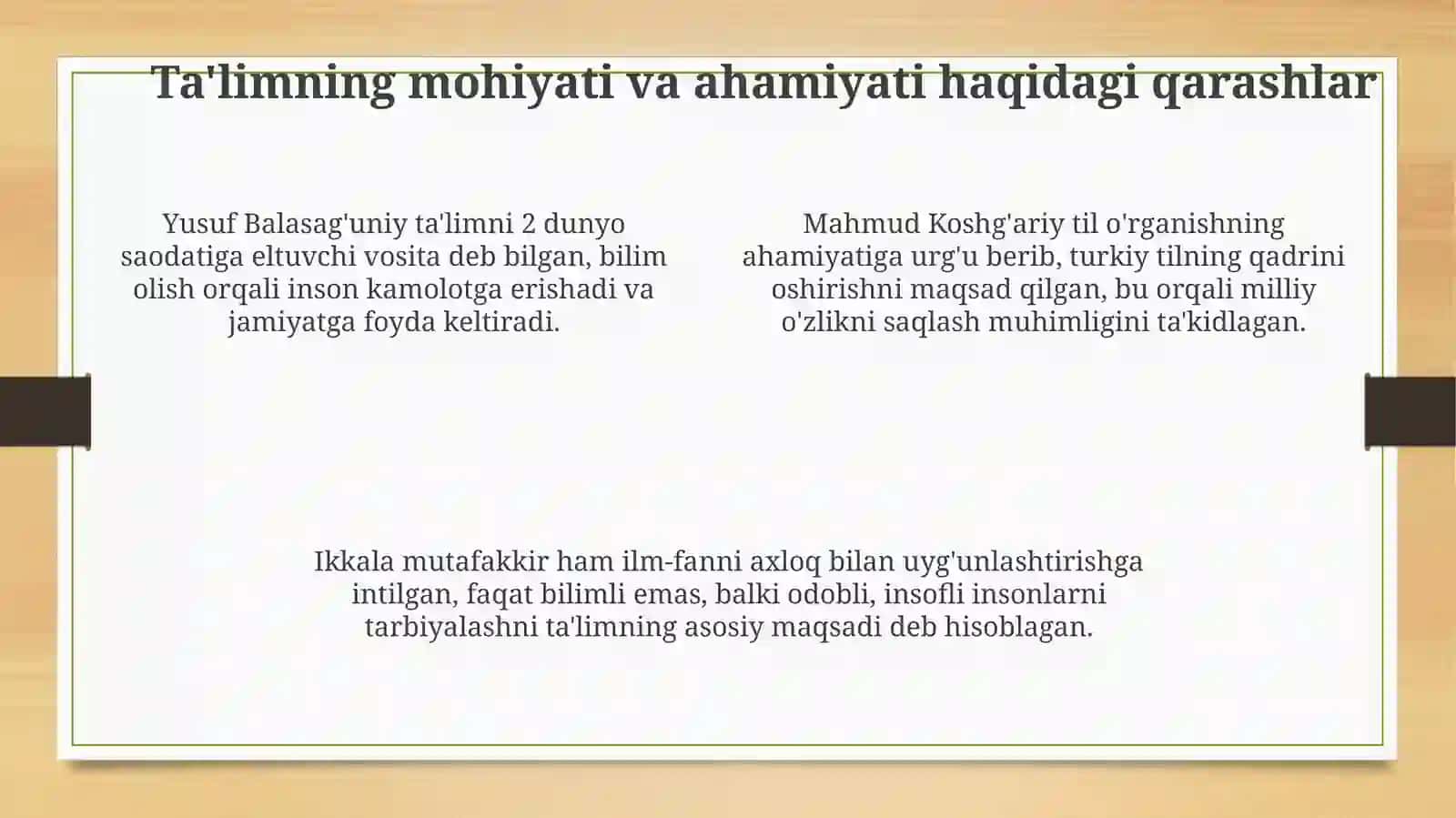 Yusuf Xos Hojib va Maxmud Qoshg‘ariyning ta’limiy-axloqiy qarashlari 4