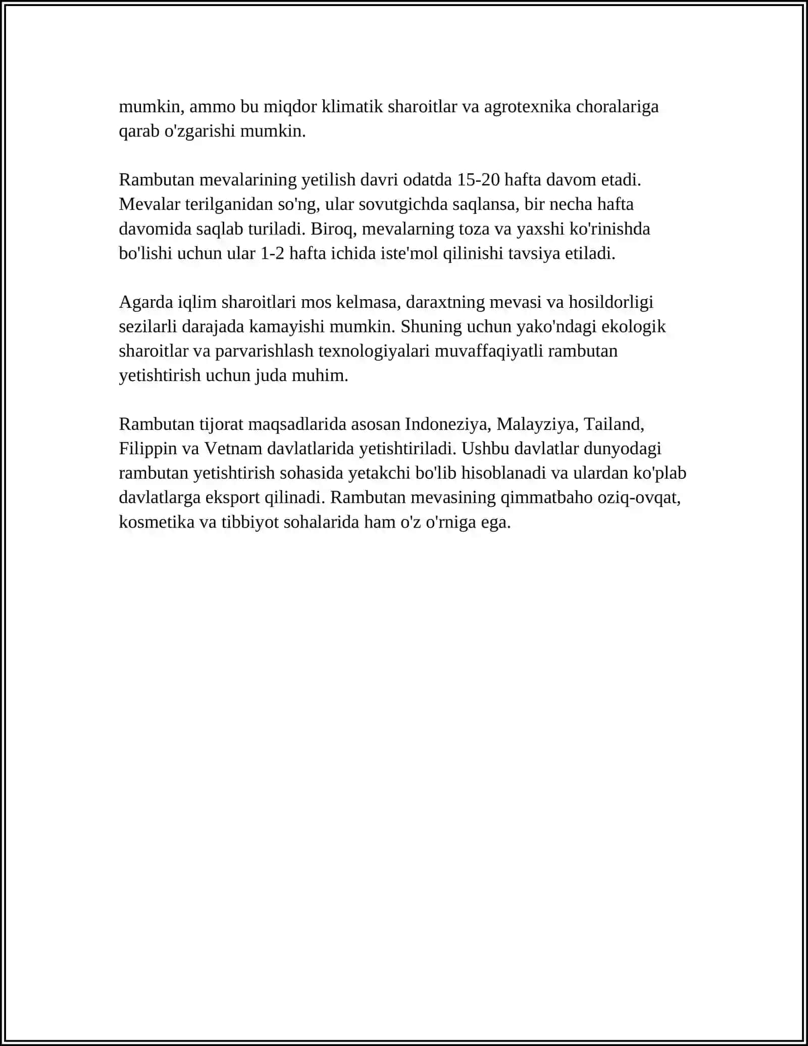 RAMBUTAN MEVASINI YETISHTIRISH TEXNALOGIYASI 4
