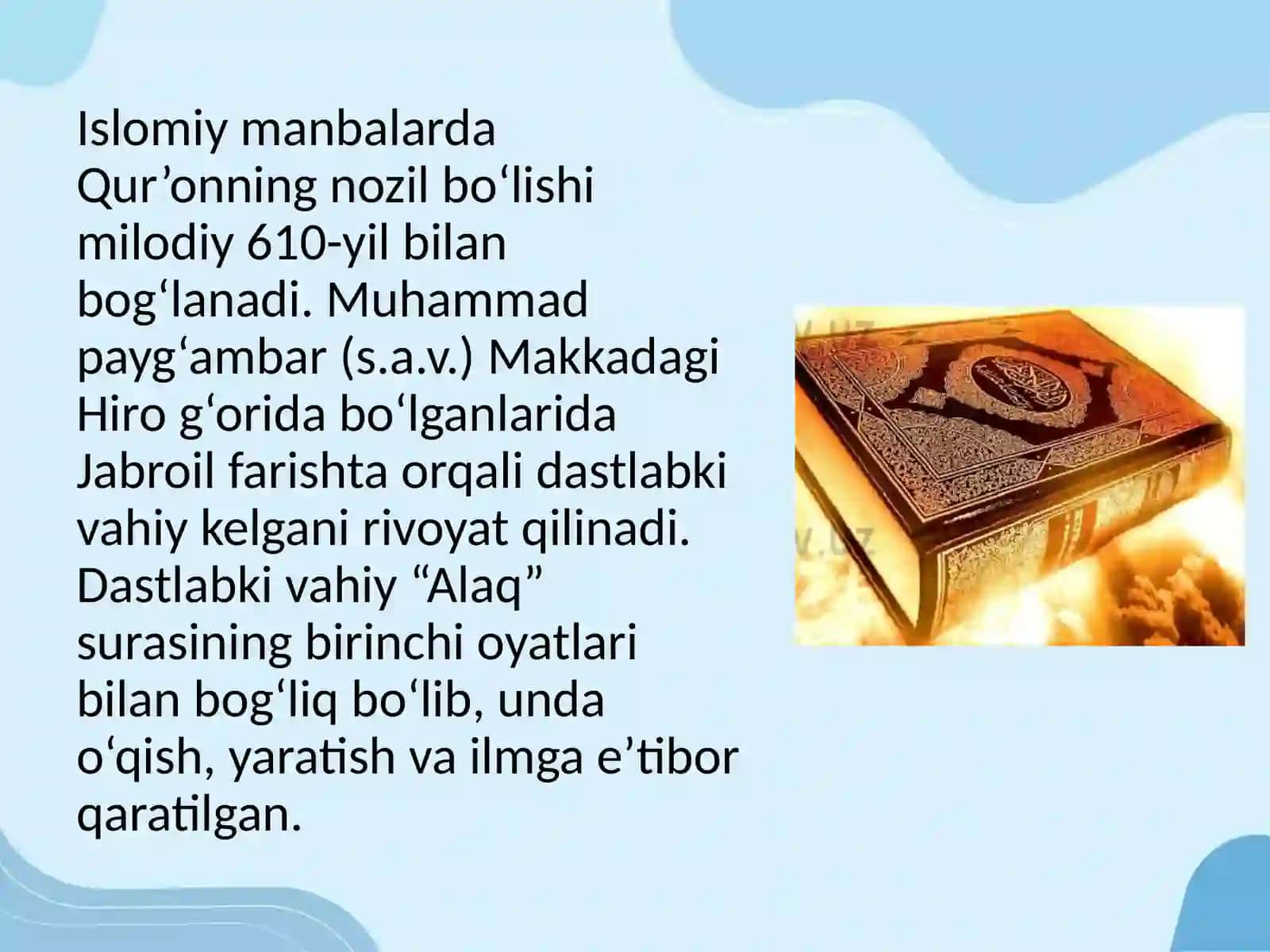 Qur’on—Islom dinining muqaddas kitobi 4