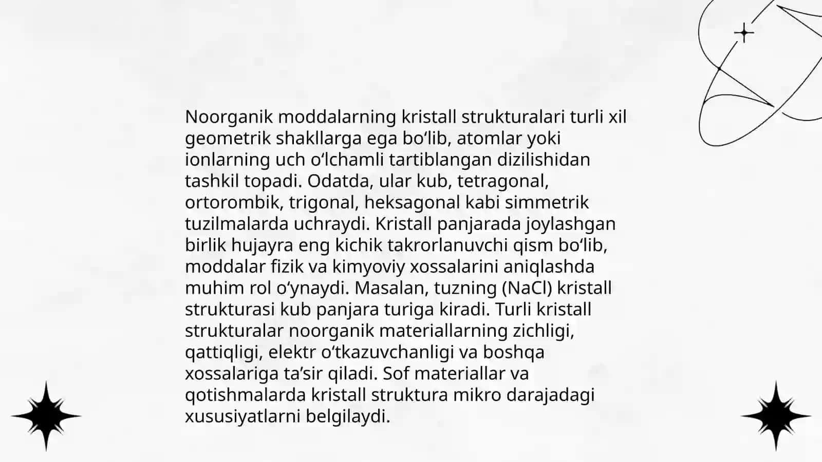 Noorganik birikmalarning qattiq fazadagi sintezi 4