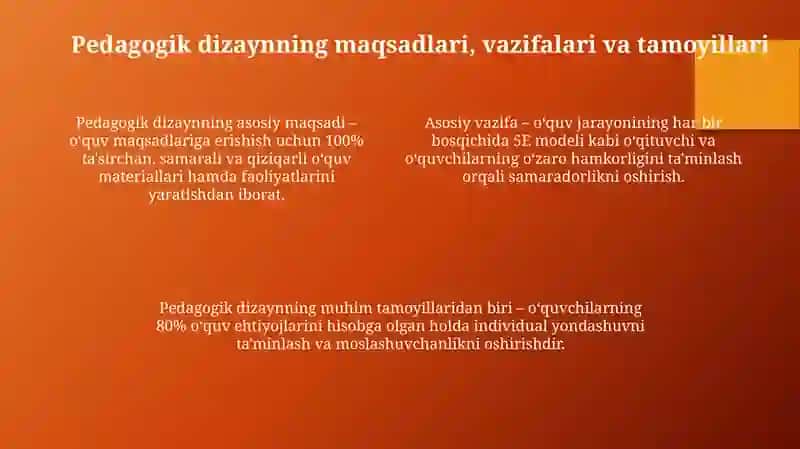 Pedagogik jarayonni loyihalash texnologiyasi 4
