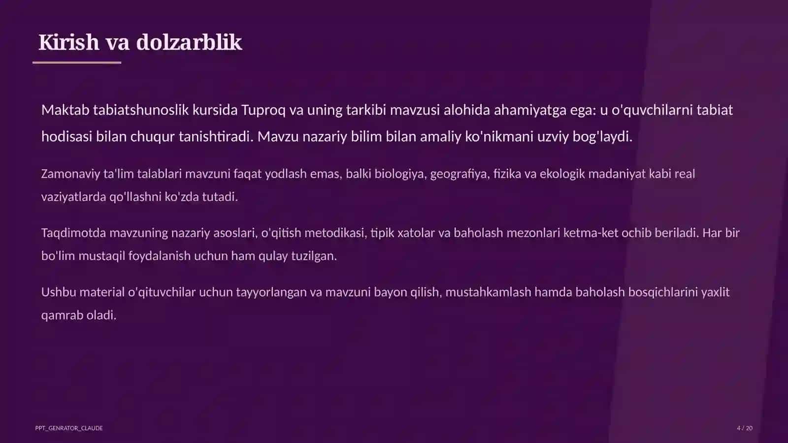 Tuproq va uning tarkibi (2-sinf) 4