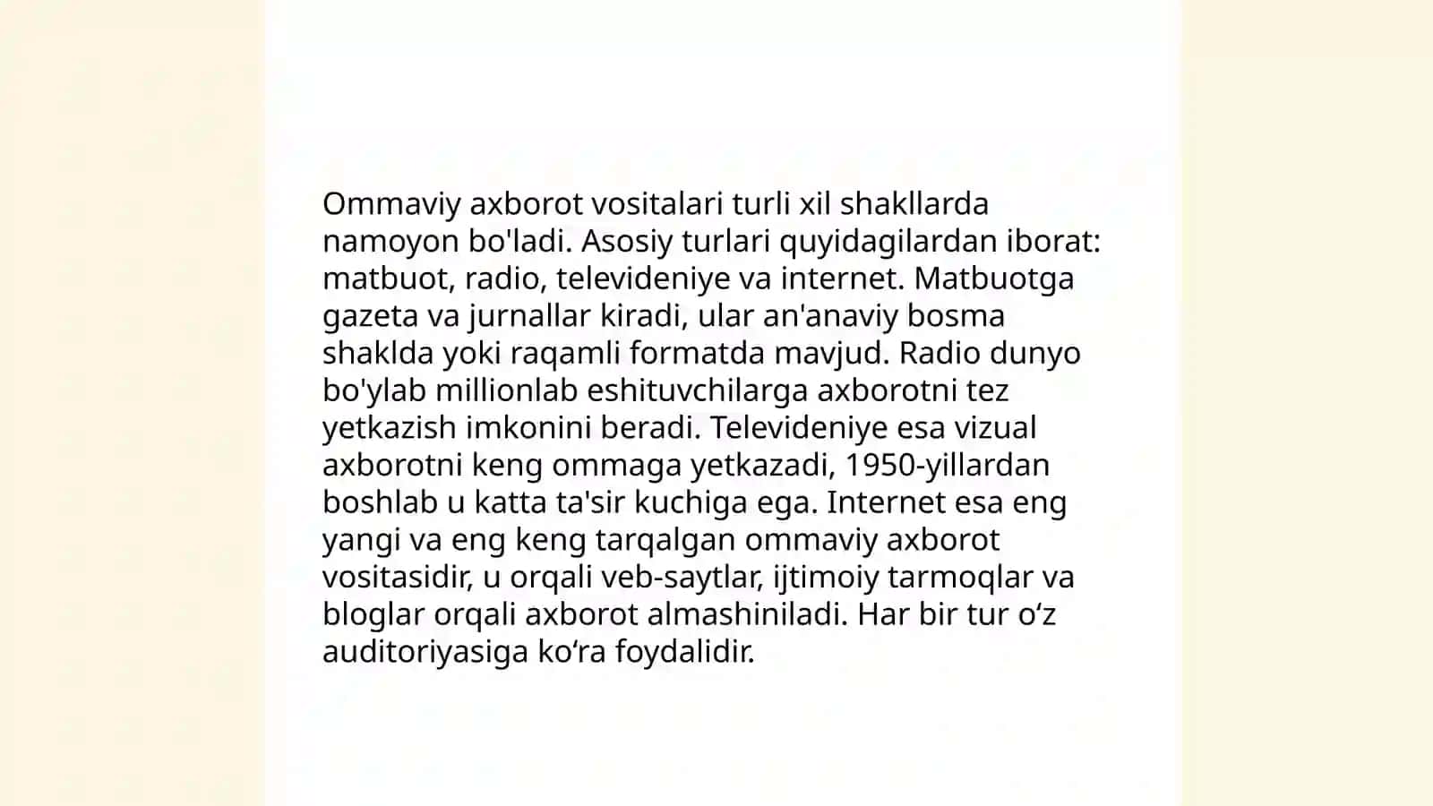 Ommaviy axborot vositalarining tarixi 4