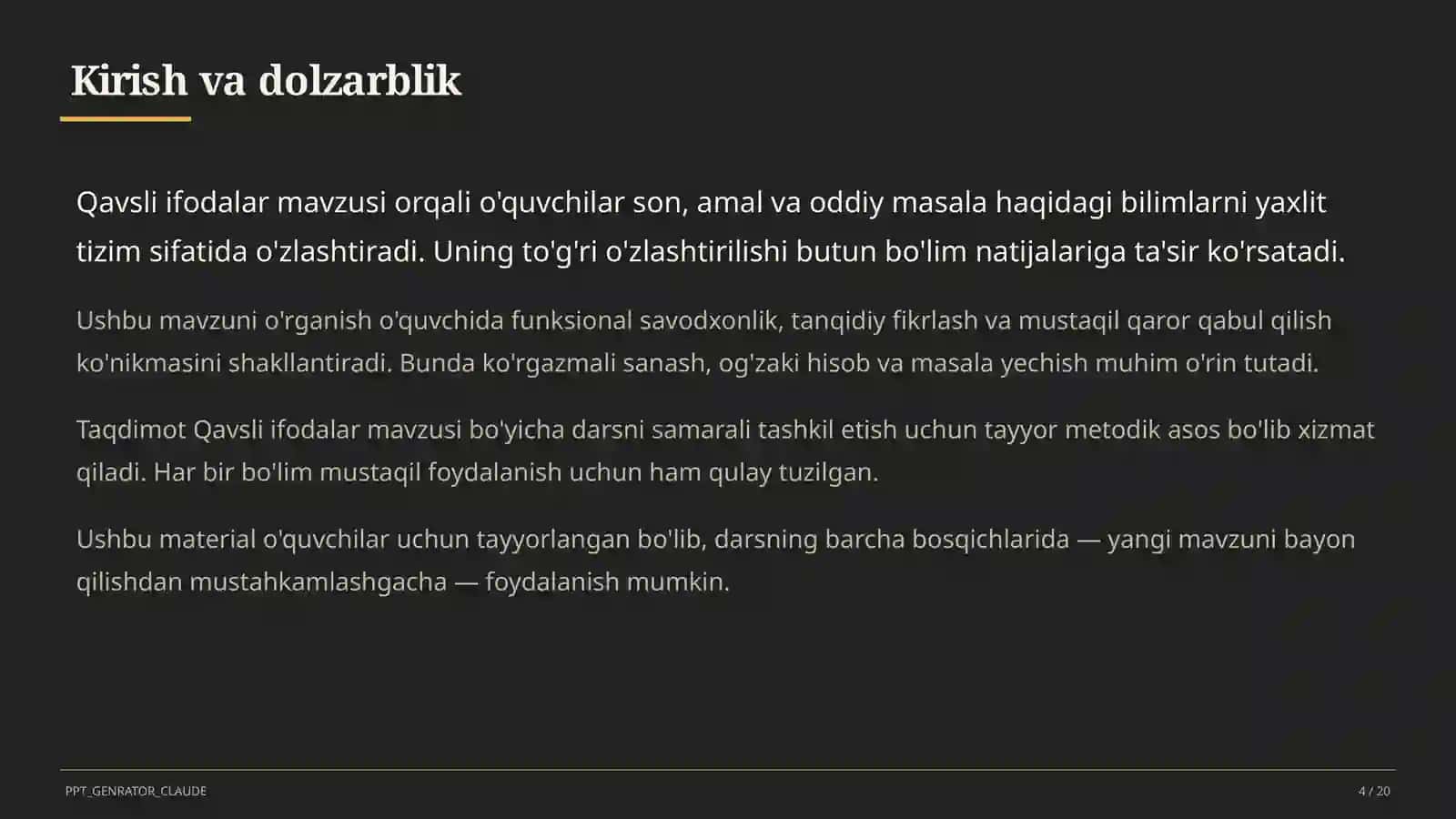 Qavsli ifodalar (2-sinf) 4