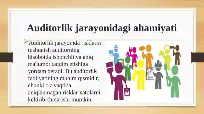Audit riski va baholash usullari 4