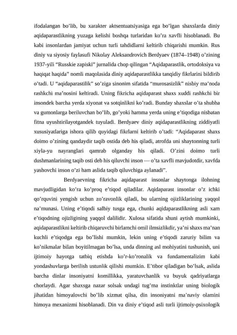 Diniy Fanatizmning Asoslari va Manbalari 4