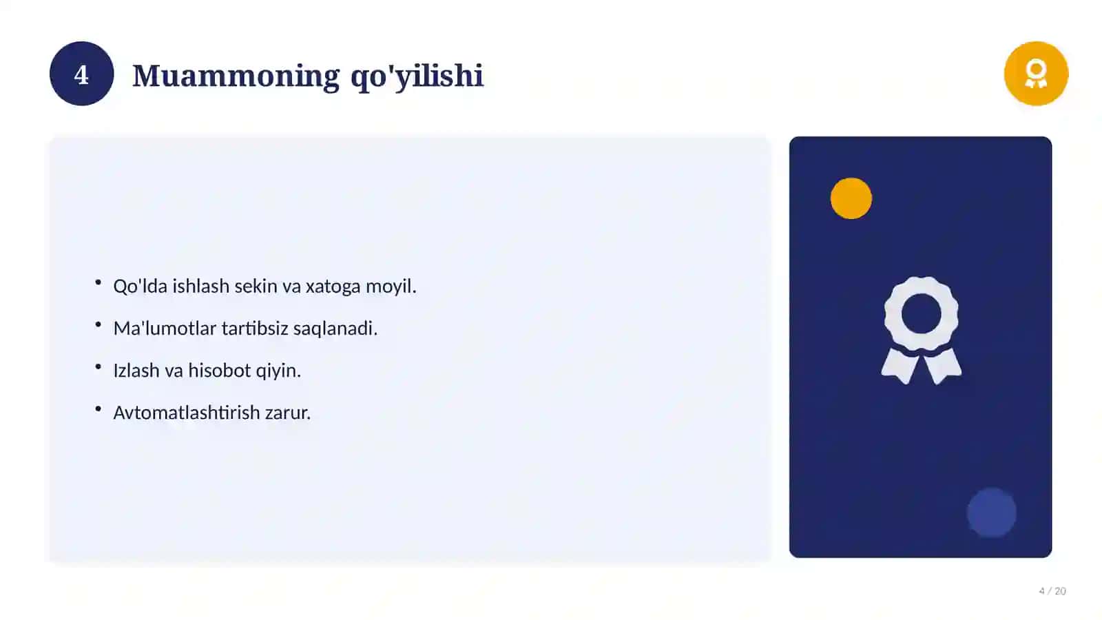 Algoritmlash va dasturlash asoslari 4