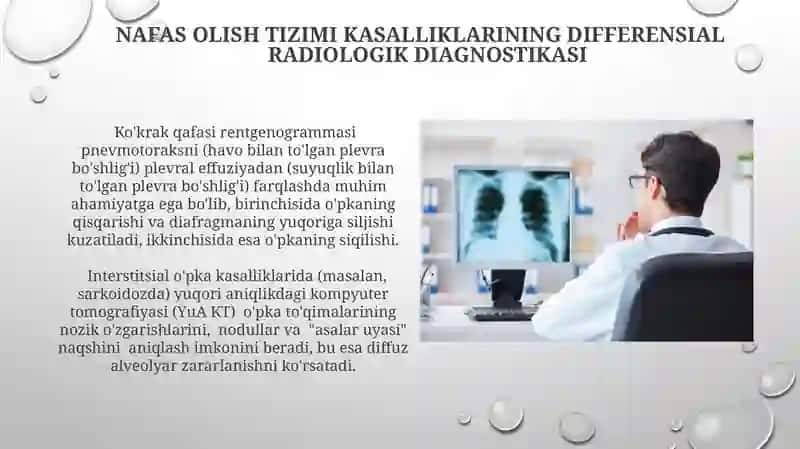 Nafas olish tizimi kasalliklarida turli rentgenologik sindromlar 4