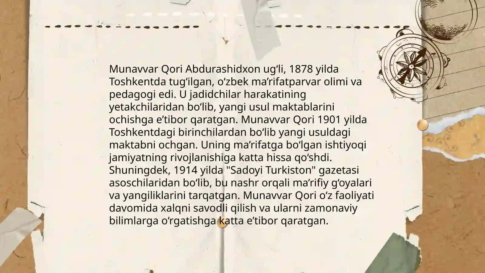Jadid ma'rifatparvarlarining oʻlkan ijtimoiy - manaviy hayotida tutgan oʻrni 4