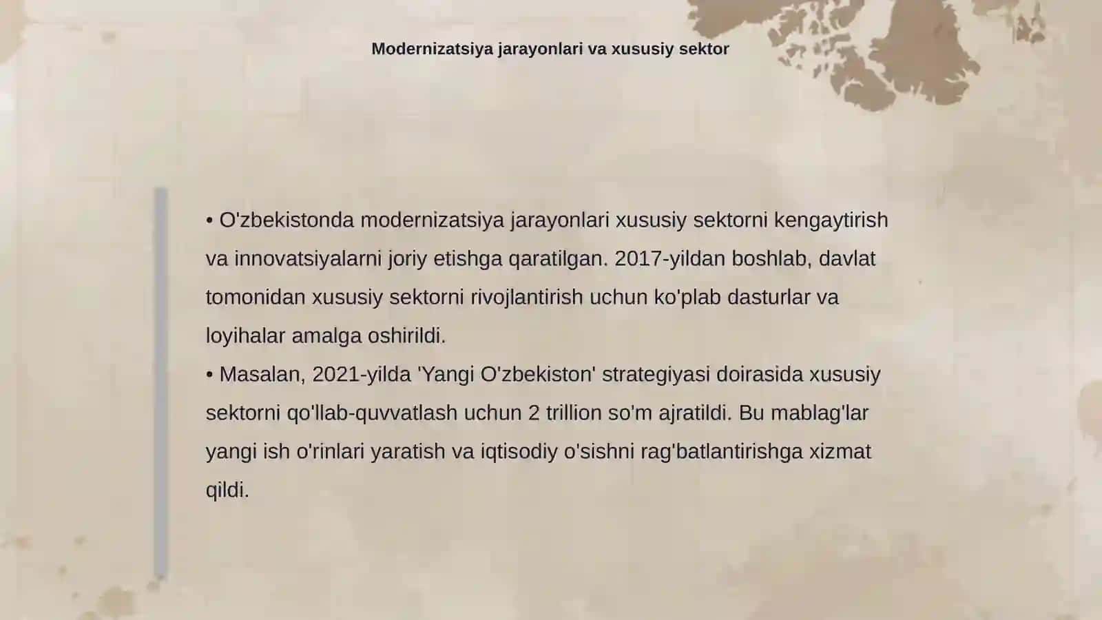 Iqtisodiy islohotlar xususiy mulkchilikning shakilanishi 4